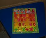 Set cifre din plastic cu magnet. 