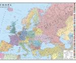Europa. Harta politica. 1400x1000 mm