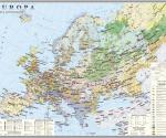 Europa. Harta  economica. 1400x1000 mm