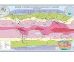 Zonele şi tipurile de climate ale globului terestru. 1600x1000 mm