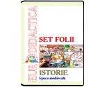 Set folii / retroproiector ”Hărți. Epoca Medievală”