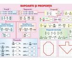 Rapoarte şi proporţii (faţa) // Numere întregi (verso)