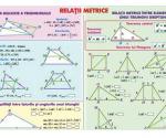 Relaţii metrice (faţa) // Sisteme şi totalitaţi de ecuaţii (verso)